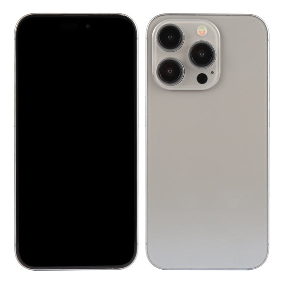For iPhone 15 Pro Black Screen Non-Working Fake Dummy Display Model (Natural Titanium)