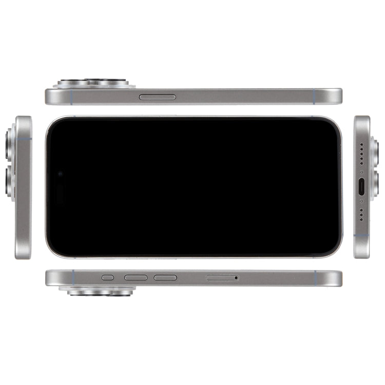 For iPhone 15 Pro Black Screen Non-Working Fake Dummy Display Model (Natural Titanium)