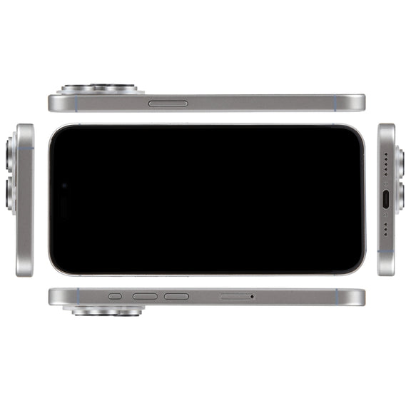 For iPhone 15 Pro Black Screen Non-Working Fake Dummy Display Model (Natural Titanium)