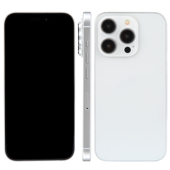 For iPhone 15 Pro Black Screen Non-Working Fake Dummy Display Model (White)