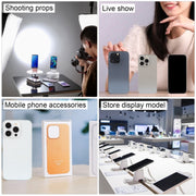 For iPhone 15 Pro Black Screen Non-Working Fake Dummy Display Model (Natural Titanium)