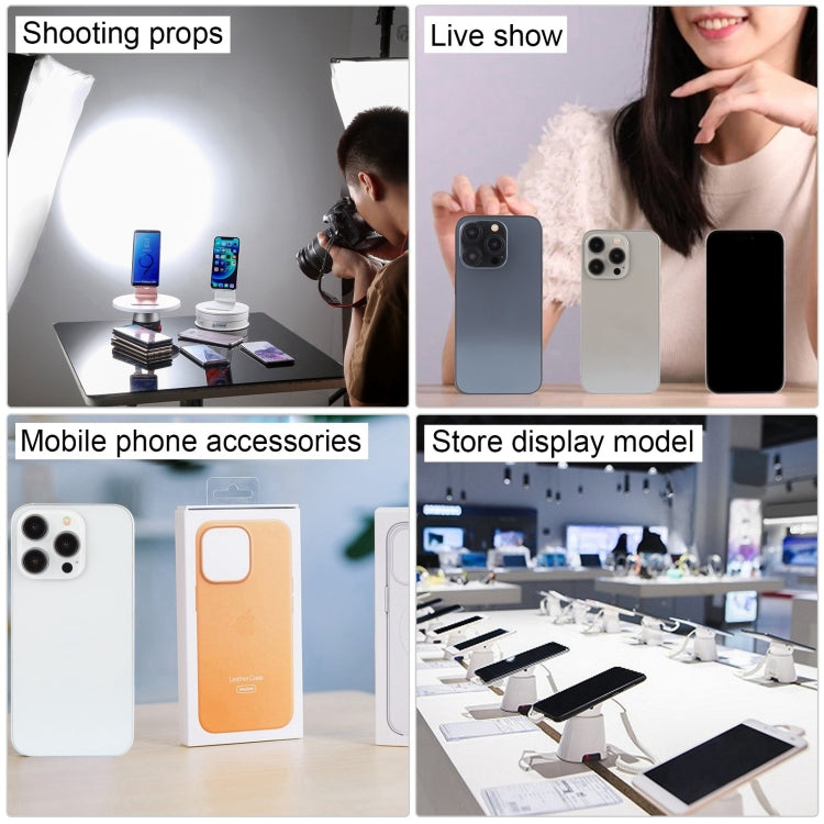 For iPhone 15 Pro Black Screen Non-Working Fake Dummy Display Model (Natural Titanium)