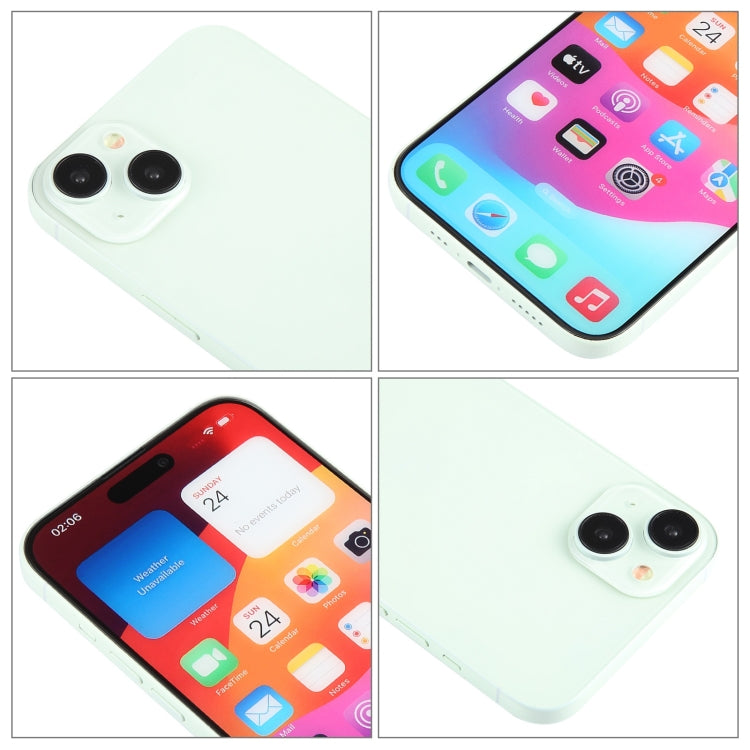 For iPhone 15 Color Screen Non-Working Fake Dummy Display Model (Green)