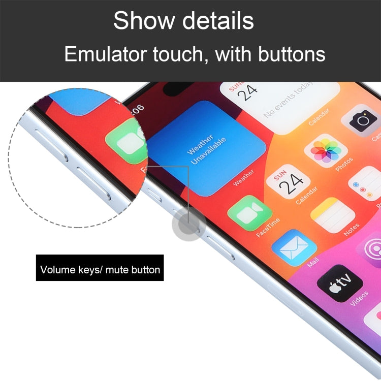 For iPhone 15 Plus Color Screen Non-Working Fake Dummy Display Model (Blue)
