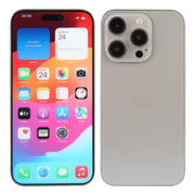 For iPhone 15 Pro Color Screen Non-Working Fake Dummy Display Model (Natural Titanium)