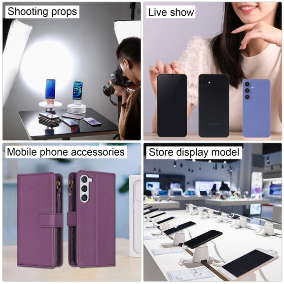 For Samsung Galaxy S24 5G Black Screen Non-Working Fake Dummy Display Model (Grey)
