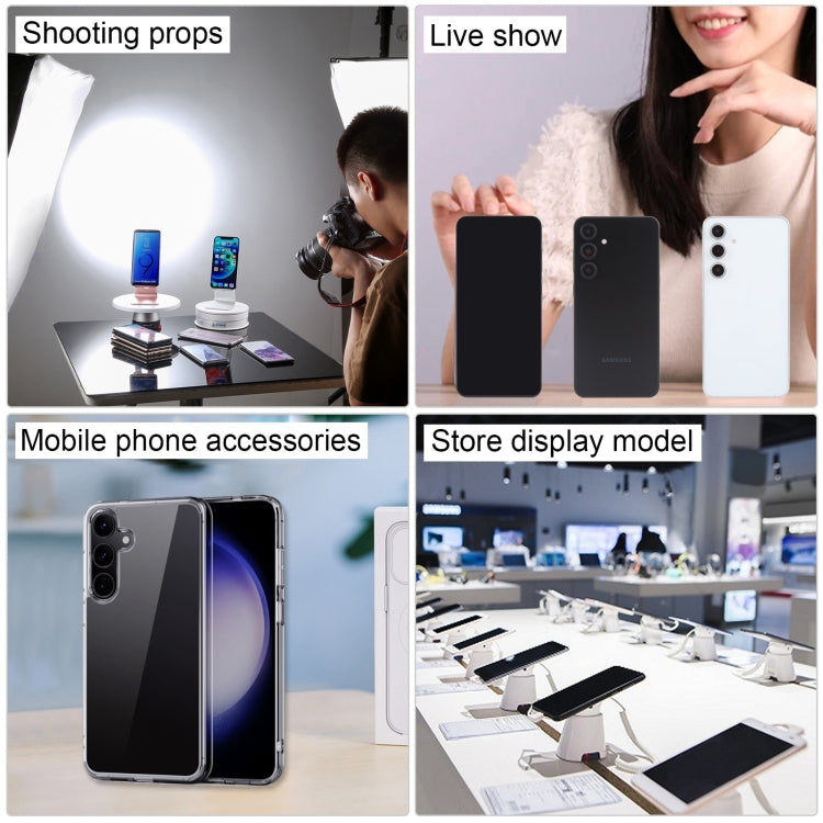 For Samsung Galaxy S24 FE 5G Black Screen Non-Working Fake Dummy Display Model (Blue)