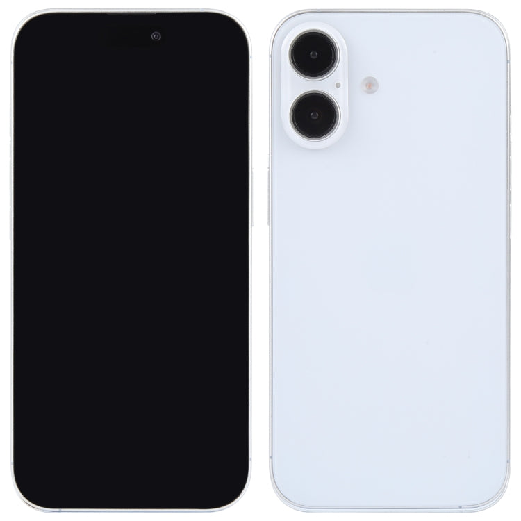 For iPhone 16 Plus Black Screen Non-Working Fake Dummy Display Model (White)