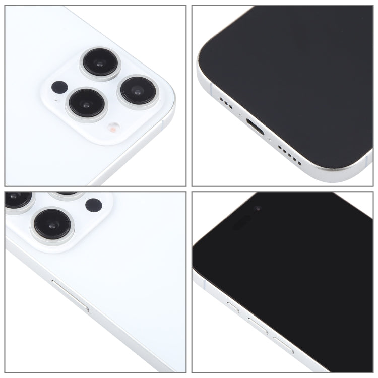 For iPhone 16 Pro Max Black Screen Non-Working Fake Dummy Display Model (White)