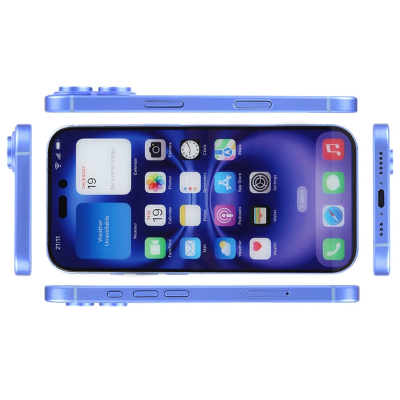 For iPhone 16 Color Screen Non-Working Fake Dummy Display Model (Ultramarine)