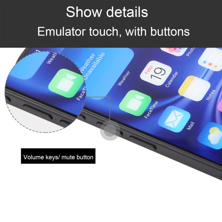 For iPhone 16 Plus Color Screen Non-Working Fake Dummy Display Model (Black)