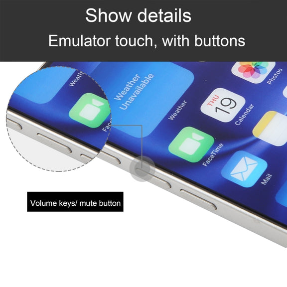For iPhone 16 Plus Color Screen Non-Working Fake Dummy Display Model (White)