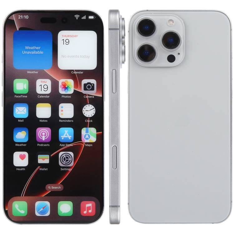 For iPhone 16 Pro Color Screen Non-Working Fake Dummy Display Model (Natural)