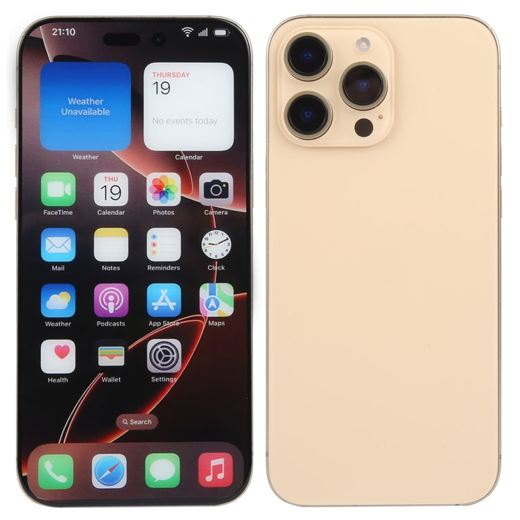 For iPhone 16 Pro Color Screen Non-Working Fake Dummy Display Model (Desert)