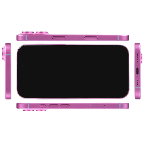 For iPhone 16 Plus Black Screen Non-Working Fake Dummy Display Model (Pink)
