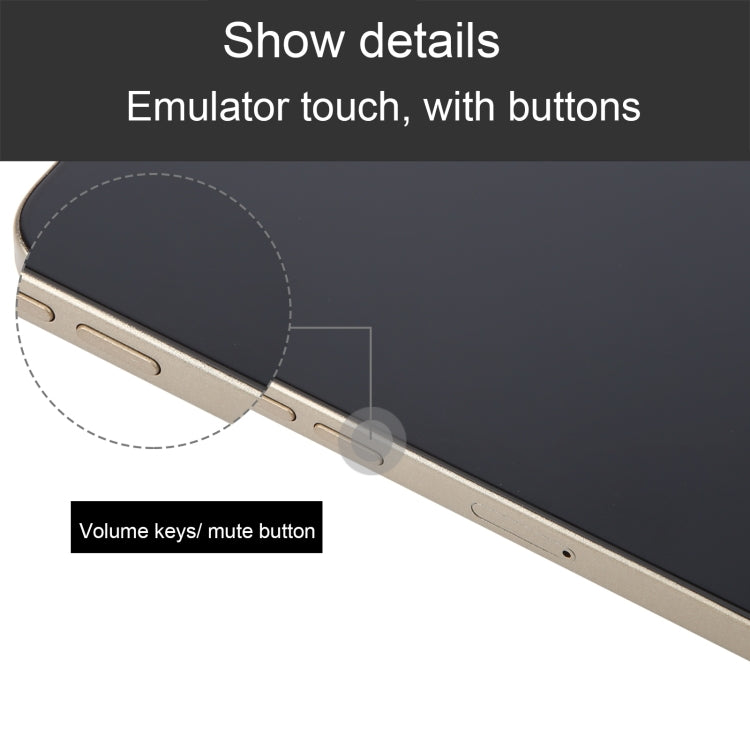 For iPhone 16 Pro Black Screen Non-Working Fake Dummy Display Model (Desert)