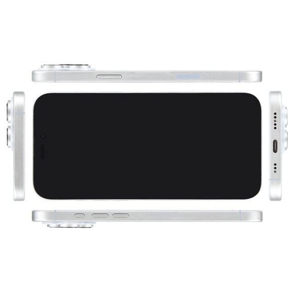 For iPhone 16 Pro Black Screen Non-Working Fake Dummy Display Model (White)