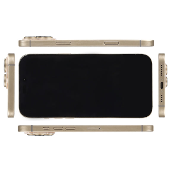 For iPhone 16 Pro Max Black Screen Non-Working Fake Dummy Display Model (Desert)