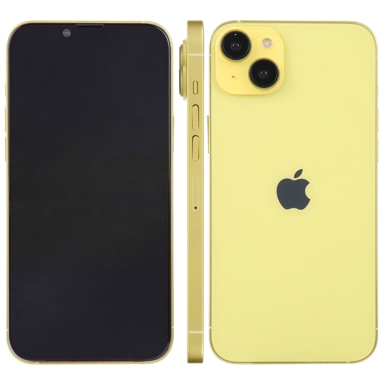 For iPhone 14 Black Screen Non-Working Fake Dummy Display Model(Yellow)