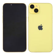 For iPhone 14 Black Screen Non-Working Fake Dummy Display Model(Yellow)