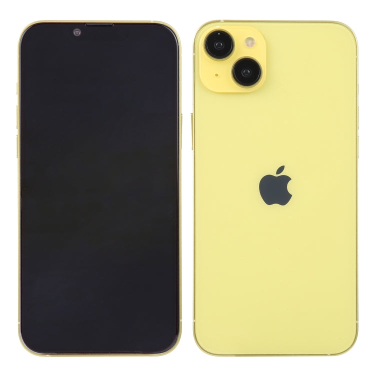 For iPhone 14 Black Screen Non-Working Fake Dummy Display Model(Yellow)