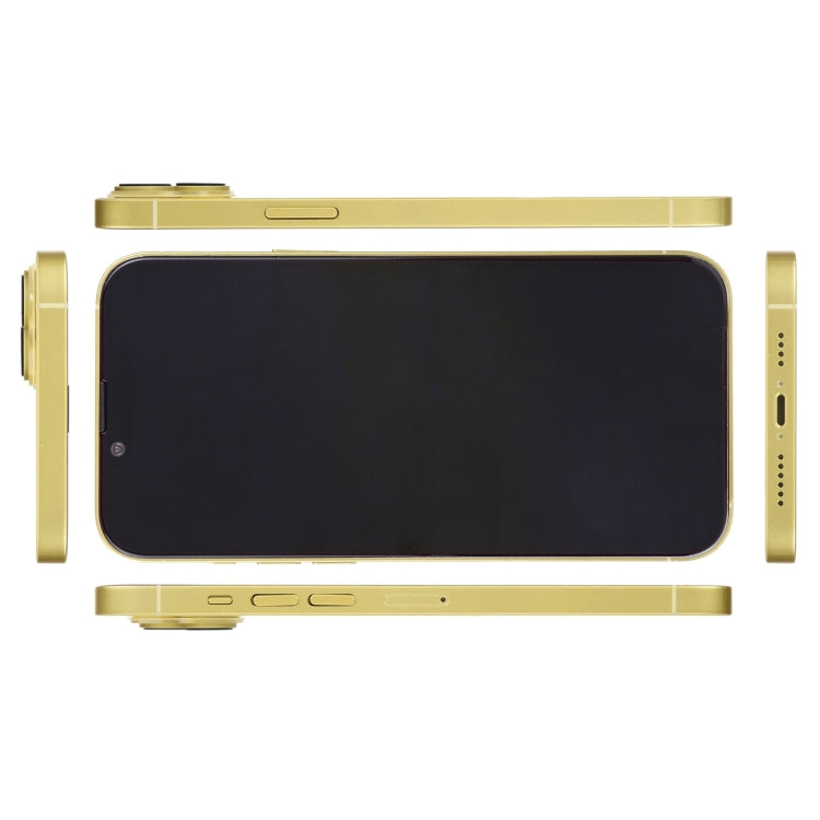 For iPhone 14 Black Screen Non-Working Fake Dummy Display Model(Yellow)
