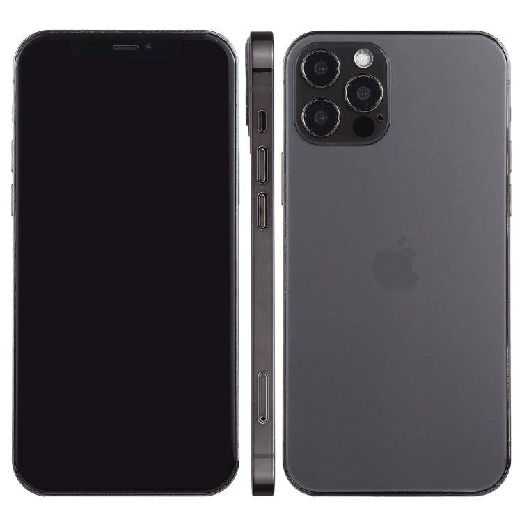 For iPhone 12 Pro Max Black Screen Non-Working Fake Dummy Display Model, Light Version(Black)
