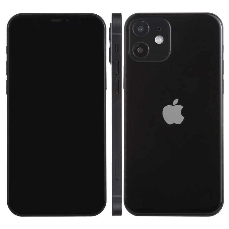 For iPhone 12 Black Screen Non-Working Fake Dummy Display Model, Light Version(Black)