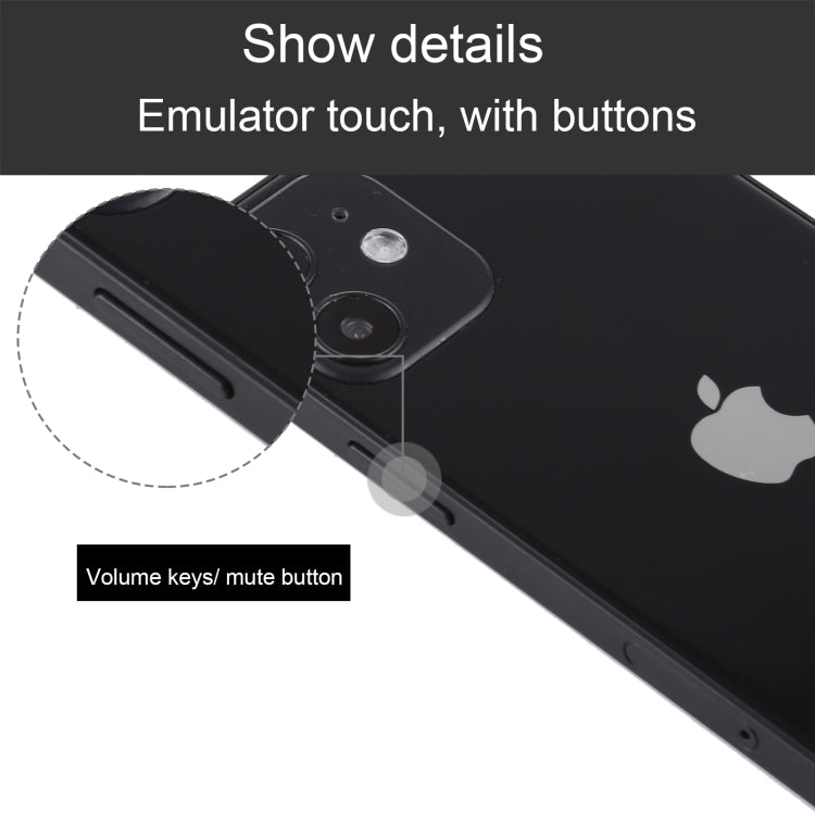 For iPhone 12 Black Screen Non-Working Fake Dummy Display Model, Light Version(Black)