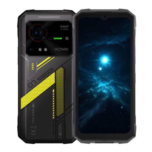 HOTWAV Hyper 7 Rugged Phone, 8GB+256GB, 10800mAh, 6.6 inch Android 14 MediaTek Dimensity 7050 5G, Network: 5G, OTG, NFC (Punk Yellow)