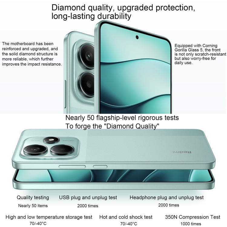 Xiaomi Redmi Note 14 5G, 12GB+256GB, 6.67 inch Xiaomi HyperOS Mediatek Dimensity 7025-Ultra Octa Core, Network: 5G (White)