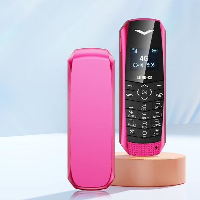 LONG-CZ S60 4G Mini Phone, 1.77 inch Unisoc T107, LED Flashlight, 21 Keys, Network: 4G, Single SIM (Rose Red)