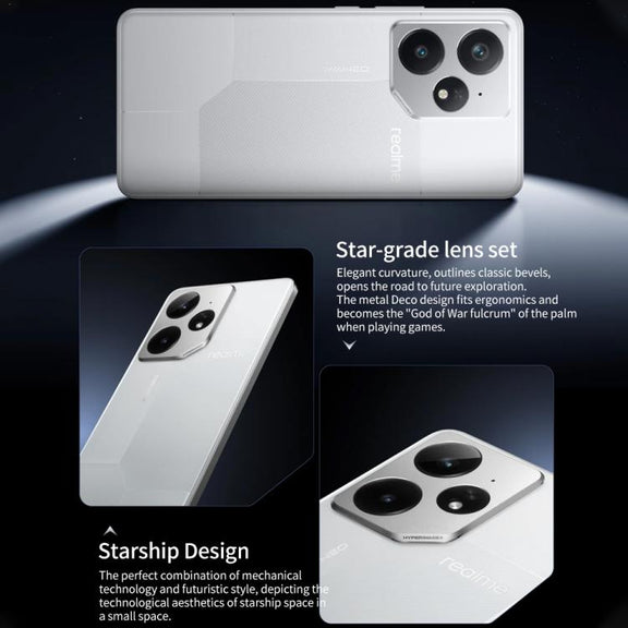 Realme Neo7, 16GB+256GB, 6.78 inch Android 15 / Realme UI 6.0 MediaTek Dimensity 9300+ Octa Core, NFC, Network: 5G, Support Google Play (White)