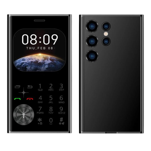 V8 Card Mobile Phone, 2.01 inch, MTK6261D, Support Bluetooth, FM, Torch, GSM, Dual SIM (Black)