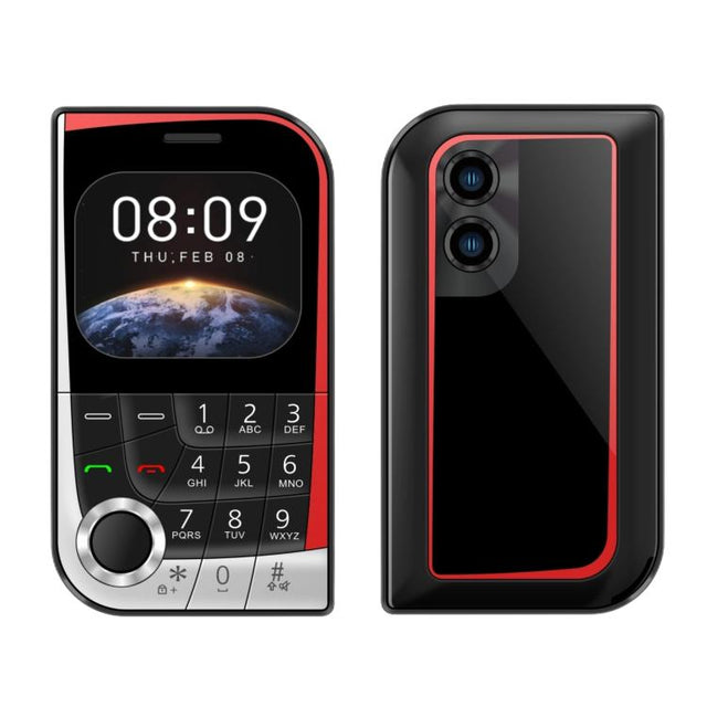 V10 Card Mobile Phone, 2.01 inch, MTK6261D, Support Bluetooth, FM, Torch, GSM, Dual SIM (Black)