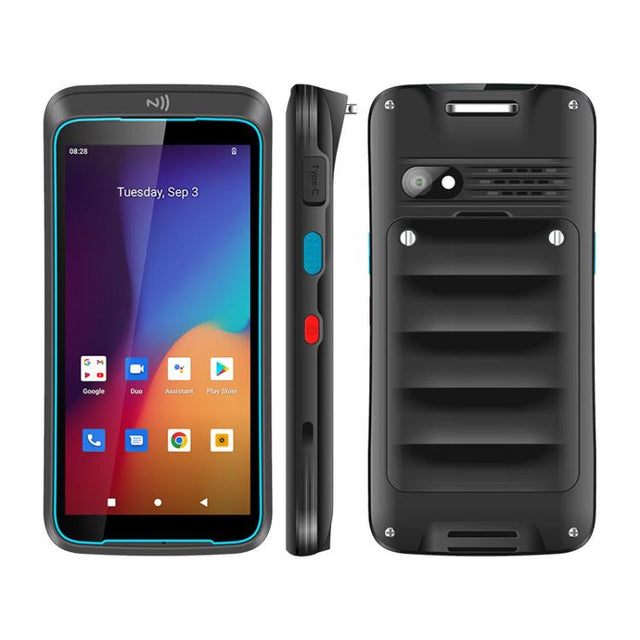 UNIWA V5N Barcode PDA Rugged Phone, 4GB+64GB, 5.5 inch Android 12 MediaTek MT6765 Helio P35 Octa Core, NFC, Network: 4G (EU Plug)