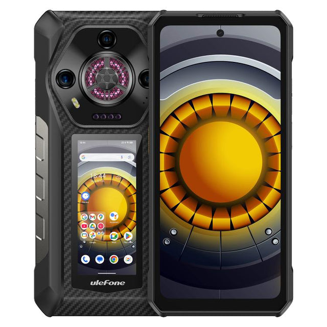 Ulefone Armor 30 Pro Rugged Phone, 16GB+512GB, Night Vision, 6.95 inch + 3.4 inch Dual Screen Android 14 MediaTek Dimensity 7300X Octa Core, Network: 5G, OTG, NFC (Black)