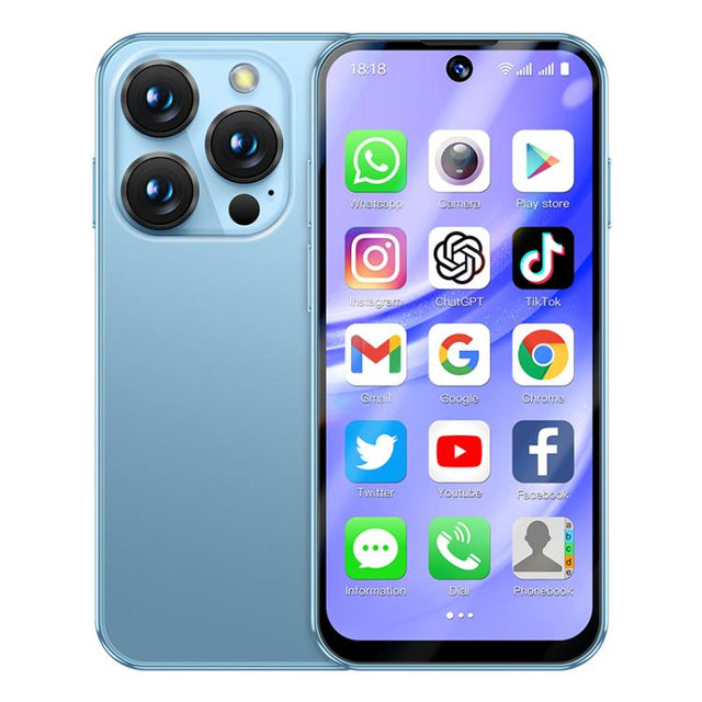 SOYES XS19 Pro, 6GB+128GB, 3.8 inch Android 12.0 MTK6762 Quad Core, Network: 4G, Dual SIM, GPS, OTG, Support Google Play Store (Blue)