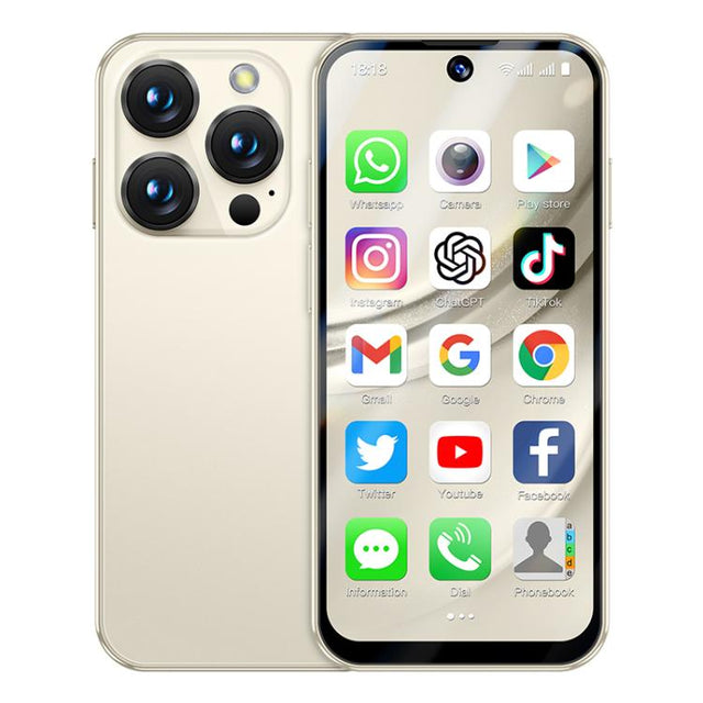 SOYES XS19 Pro, 6GB+128GB, 3.8 inch Android 12.0 MTK6762 Quad Core, Network: 4G, Dual SIM, GPS, OTG, Support Google Play Store (Beige)