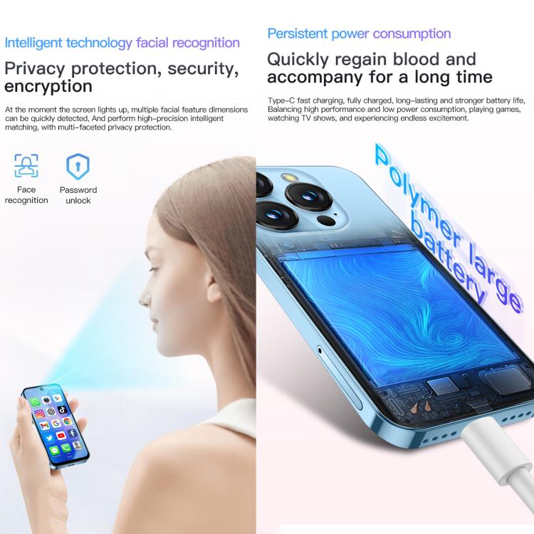 SOYES XS19, 2GB+16GB, 3.88 inch Android 10.0 MTK6580 Quad Core, Network: 3G, Dual SIM (Blue)