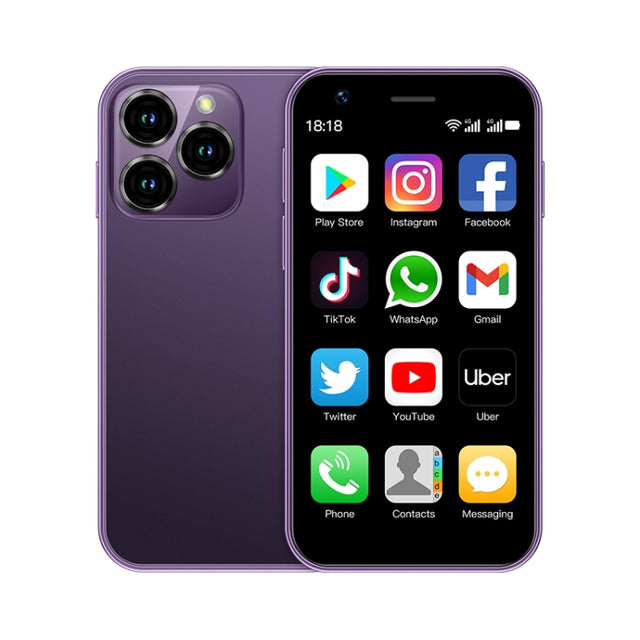 SOYES XS16, 3GB+64GB, 3.0 inch Android 10.0 MTK6737 Quad Core, Bluetooth, WiFi, Network: 4G, Dual SIM, Support Google Play Store (Purple)