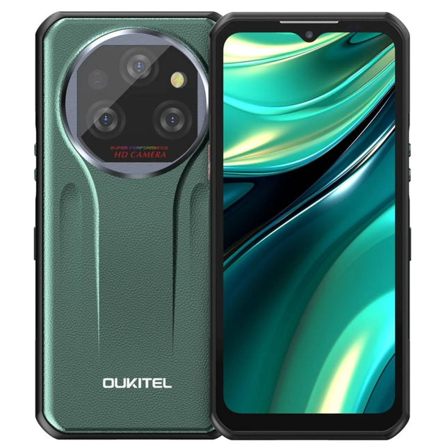 Oukitel WP39 5G Rugged Phone, 6GB+256GB, Night Vision, Fingerprint Identification, 6.6 inch MediaTek Dimensity 6100+ Octa Core, NFC, OTG, Network: 5G (Green)