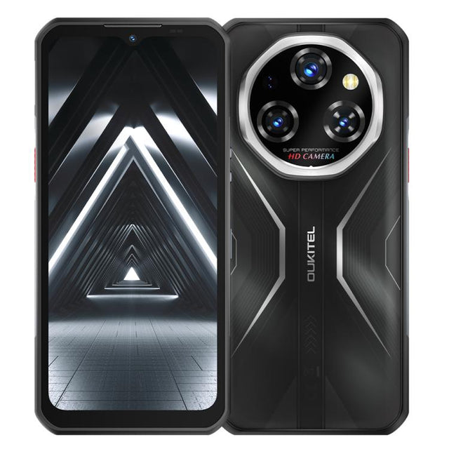 Oukitel WP55 5G Rugged Phone, 12GB+256GB, 108MP Camera, Fingerprint Identification, 6.6 inch Android 15 MediaTek Dimensity 7025 Octa Core, NFC, OTG, Network: 5G (Black)