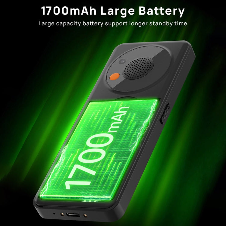 UNIWA V2000 Elder Keypad Phone, 2.4 inch Unisoc T107, 1700mAh Battery, LED Flashlight, SOS, Network: 4G, EU Plug (Red)