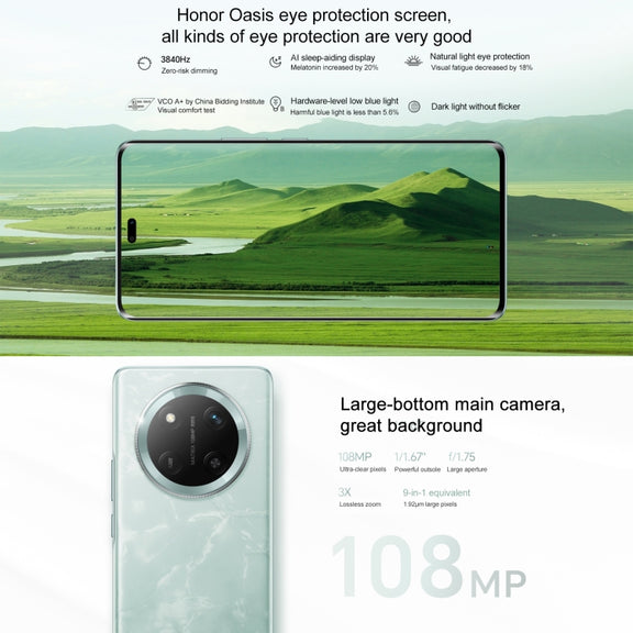 Honor X60 Pro, 8GB+256GB, Screen Fingerprint, 6.78 inch MagicOS 8.0 Snapdragon 6 Gen1 Octa Core, Network: 5G, OTG, Not Support Google Play (Black)
