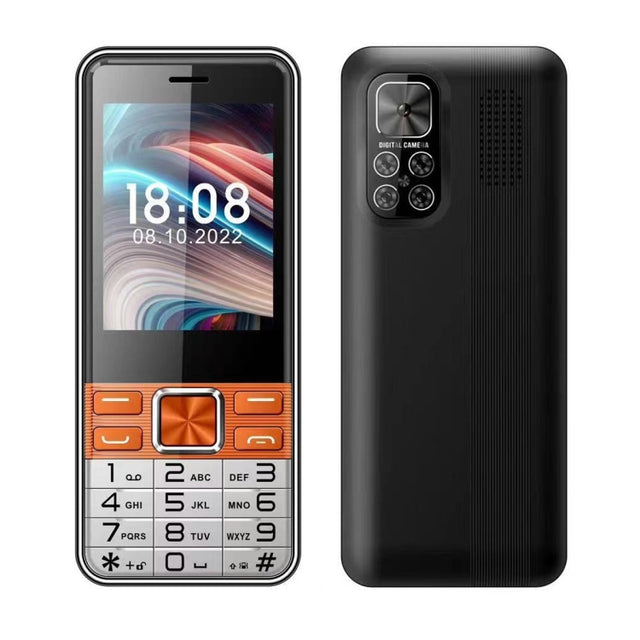 S5630, 2.8 inch, 3000mAh, 21 Key, Support Bluetooth, Flashlight, GSM, Quad SIM (Orange)
