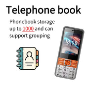 S5630, 2.8 inch, 3000mAh, 21 Key, Support Bluetooth, Flashlight, GSM, Quad SIM (Black)