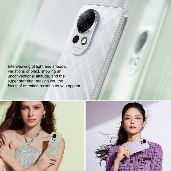 Huawei nova 13, 12GB+256GB, Screen Fingerprint Identification, 6.7 inch HarmonyOS 4.2, NFC, OTG, Not Support Google Play (White)