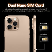 i16 Pro Max / A08, 3GB+32GB, 6.73 inch Screen, Face Identification, Android 8.1 MTK6753 Octa Core, Network: 3G, Dual SIM, AU Plug (White)