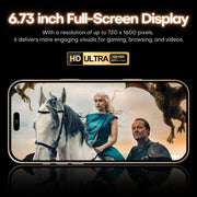 i16 Pro Max / A08, 3GB+32GB, 6.73 inch Screen, Face Identification, Android 8.1 MTK6753 Octa Core, Network: 3G, Dual SIM, AU Plug (White)